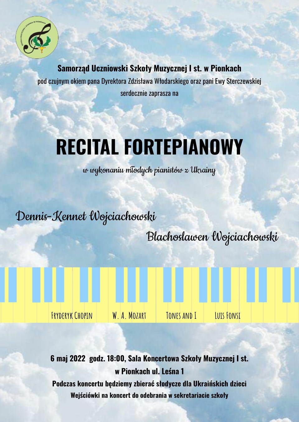 Recital fortepianowy w wykonaniu młodych pianistów z Ukrainy