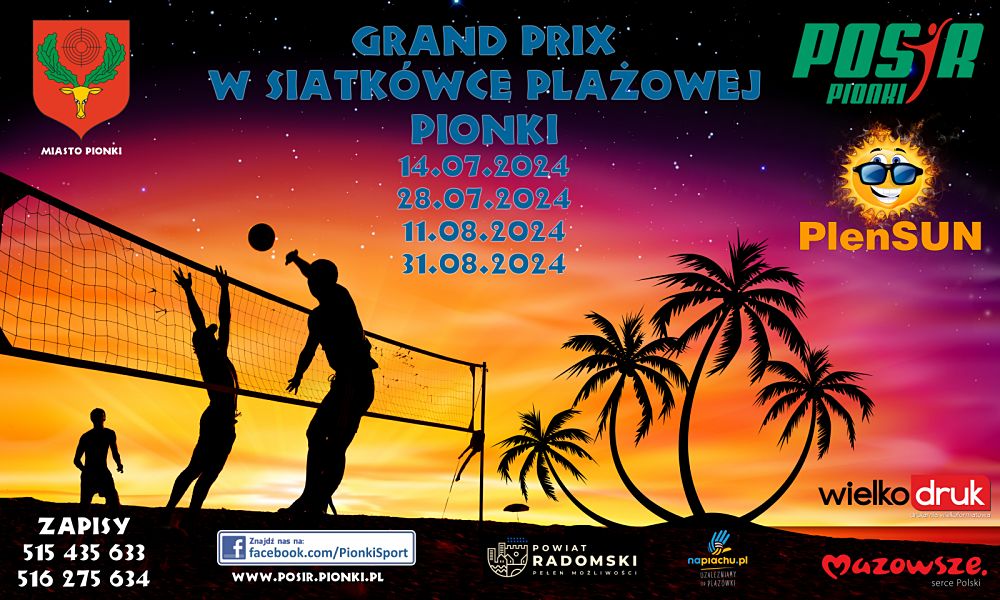 Grand Prix w Siatkówce Plażowej Pionki 2024