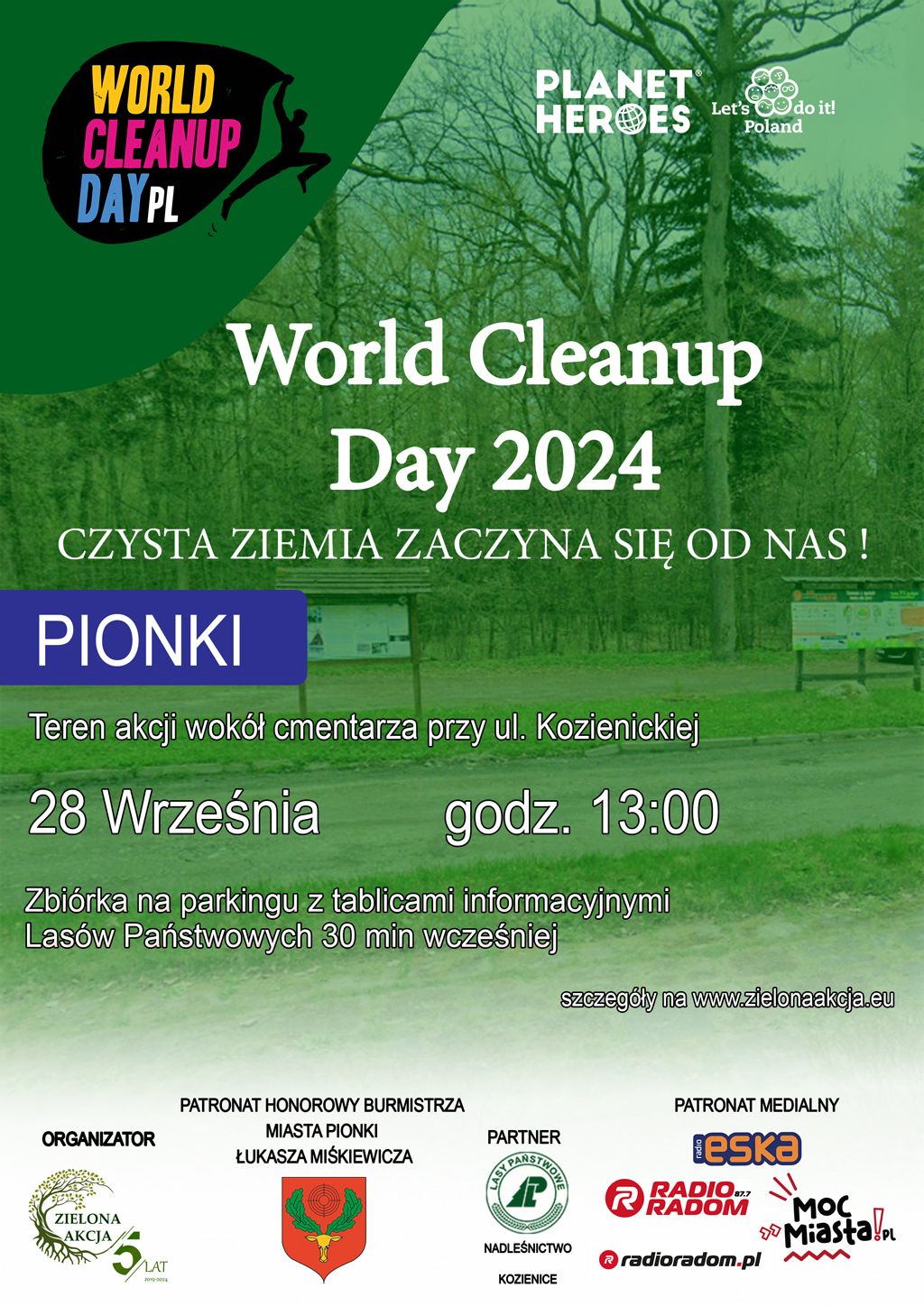 Dołącz do akcji sprzątania świata – World Cleanup Day 2024 w Pionkach!