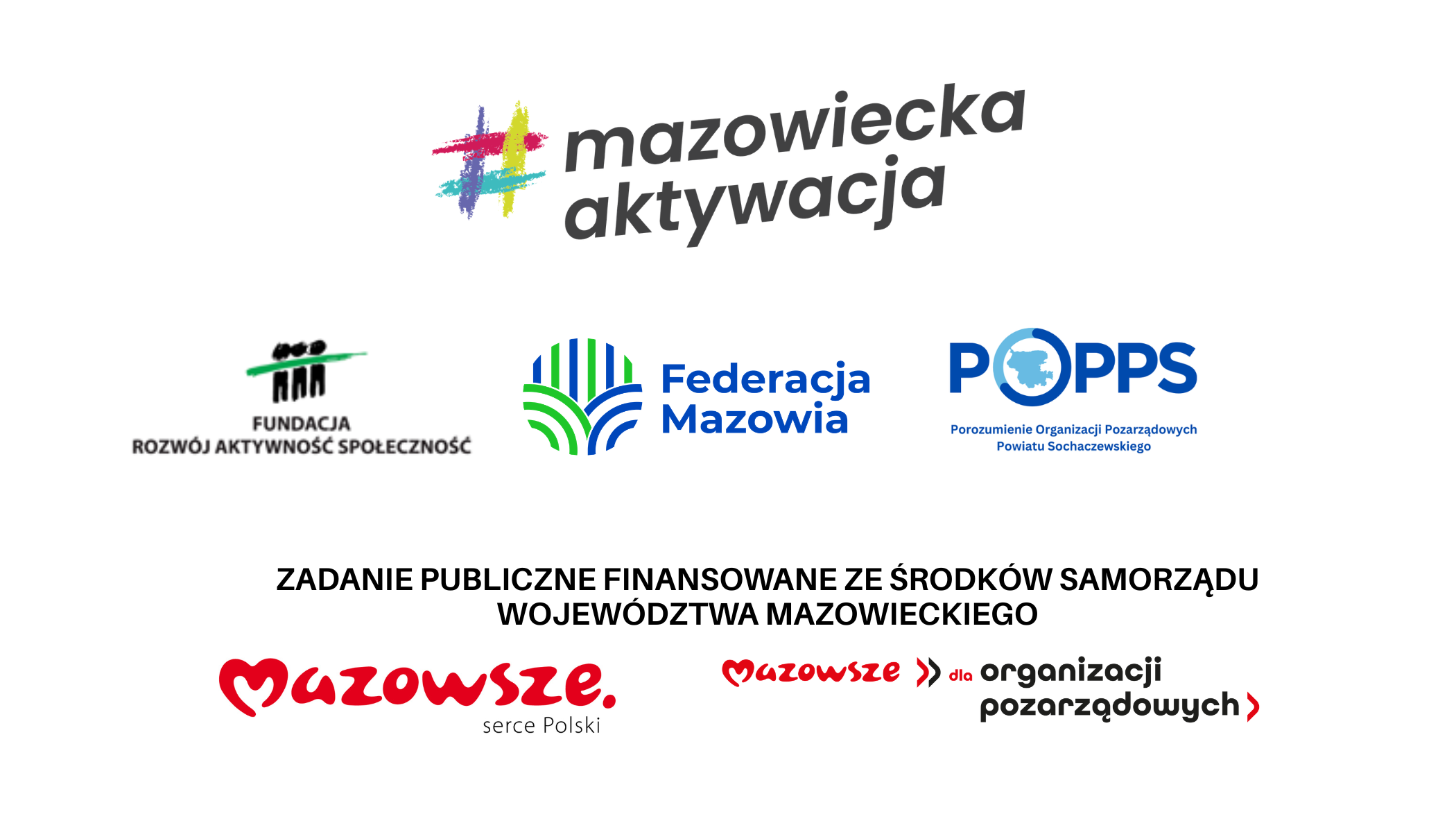 Belka z logotypami r&oacute;żnych instytucji, wielokolorowa i r&oacute;żnorodna grafika